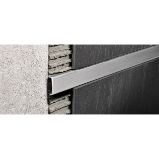 بروقرس زاوية فواصل  سل استيل مطفي حرف يو  1سم PLTACS10