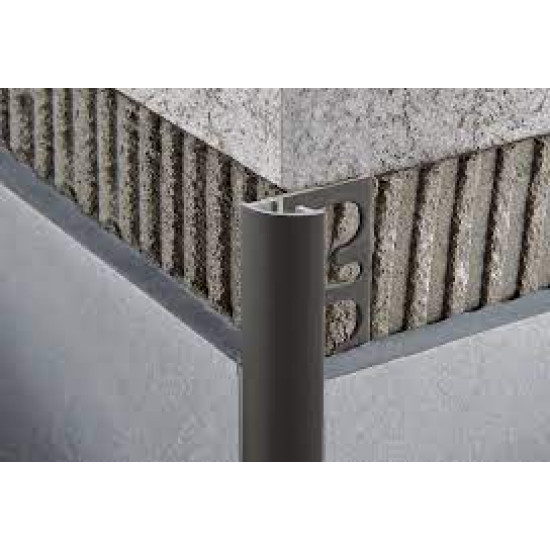 بروقرس زاوية سراميك المونيوم جدارية مدورة اسود مطفي PJNE10