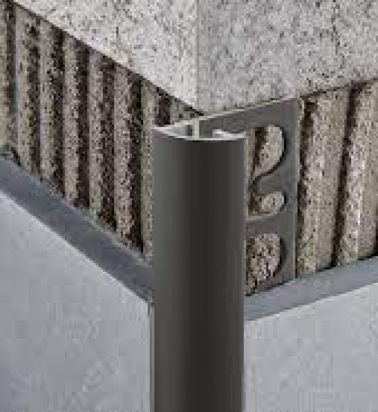 بروقرس زاوية سراميك المونيوم جدارية مدورة اسود مطفي PJNE10