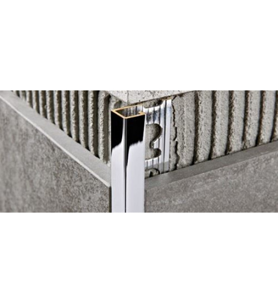 بروقرس زاوية سراميك 10ملي لميع كروم مربع PJQSOC10