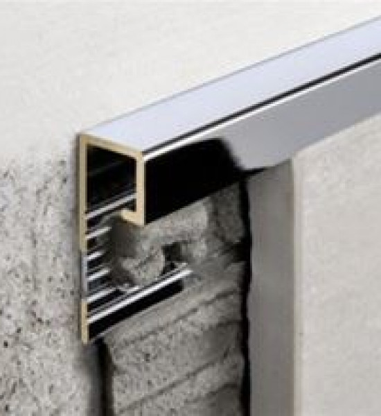 بروقرس زاوية سراميك 10ملي لميع كروم مربع PJQSOC10