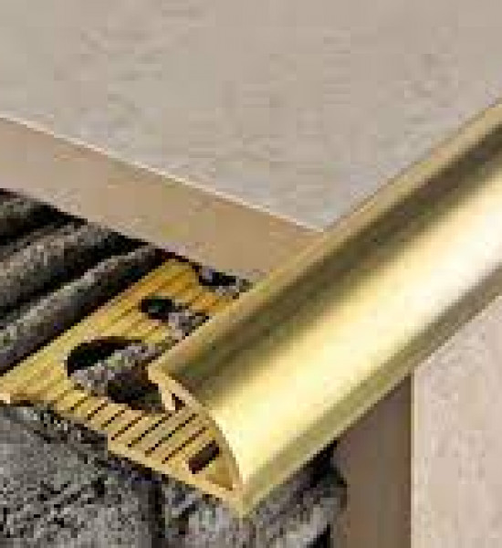 بروقرس زاوية سراميك المونيوم ذهبي مطفي 10ملي PJAO10