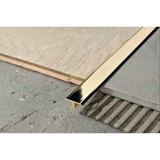 بروقرس زاوية سراميك حرف تي 1سم ذهبي PCRBO149