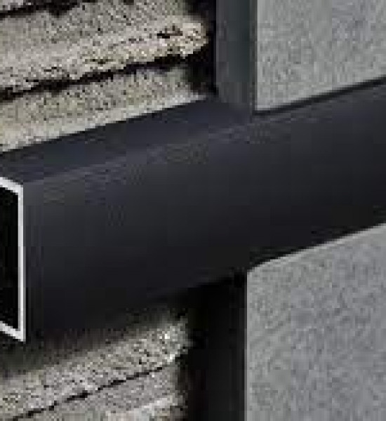 بروقرس زاوية فواصل سراميك جدارية 10ملي اسود لميع PLTPBN10