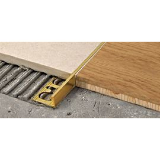 بروقرس زاوية فواصل سراميك المونيوم 12ملي ذهبي PTAO125