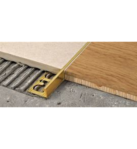 بروقرس زاوية فواصل سراميك المونيوم 12ملي ذهبي PTAO125