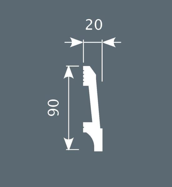 باخميس سكلو ديكور 90×20×2متر روسي P023