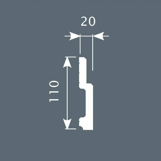 باخميس سكلو ديكور 110مم×20مم×2متر روسي P010