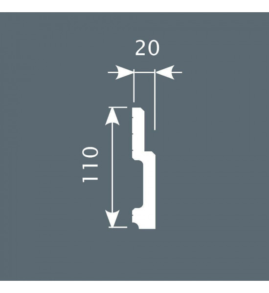 باخميس سكلو ديكور 110مم×20مم×2متر روسي P010