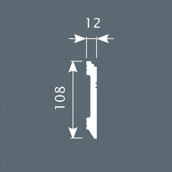 باخميس سكلو ديكور 108مم×12مم×2متر روسي P005 باخميس سكلو ديكور 108مم×12مم×2متر روسي P005