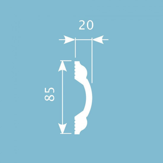 باخميس حزام ديكور 85مم×20مم×2متر روسي M019 باخميس حزام ديكور 85مم×20مم×2متر روسي M019