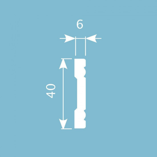 باخميس حزام ديكور 40مم×6مم×2متر روسي M015 باخميس حزام ديكور 40مم×6مم×2متر روسي M015