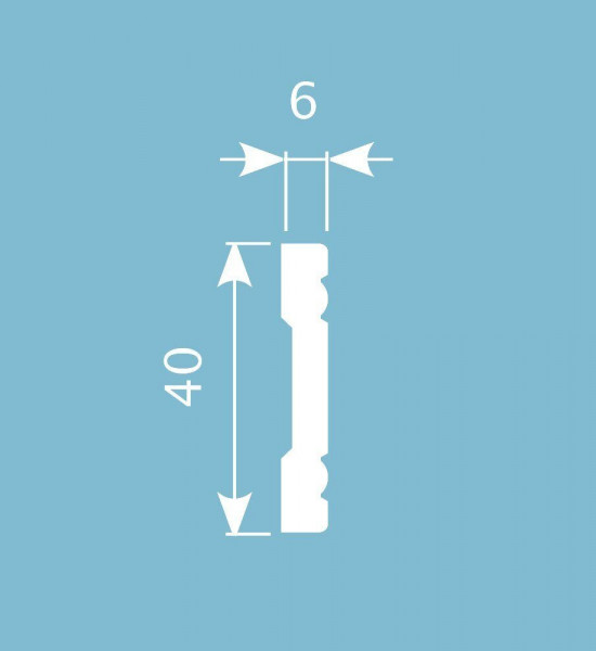 باخميس حزام ديكور 40مم×6مم×2متر روسي M015