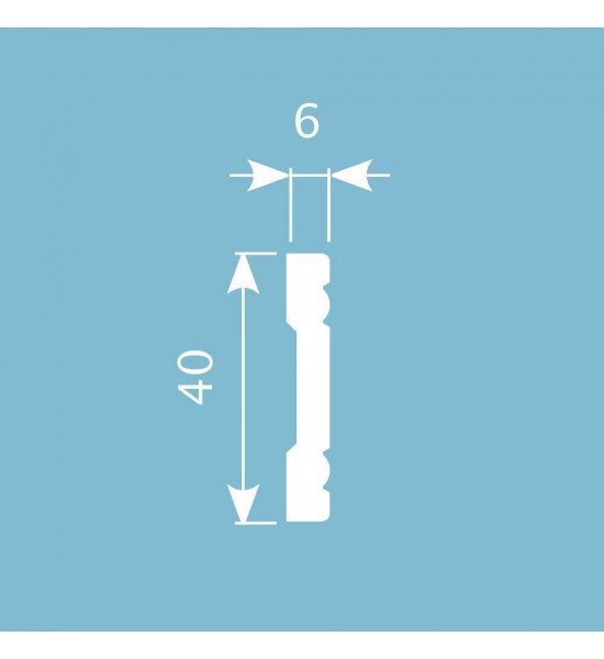 باخميس حزام ديكور 40مم×6مم×2متر روسي M015