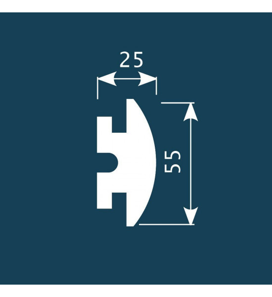 باخميس حزام ديكور لد جهتين 55مم×25مم×2متر روسي M010