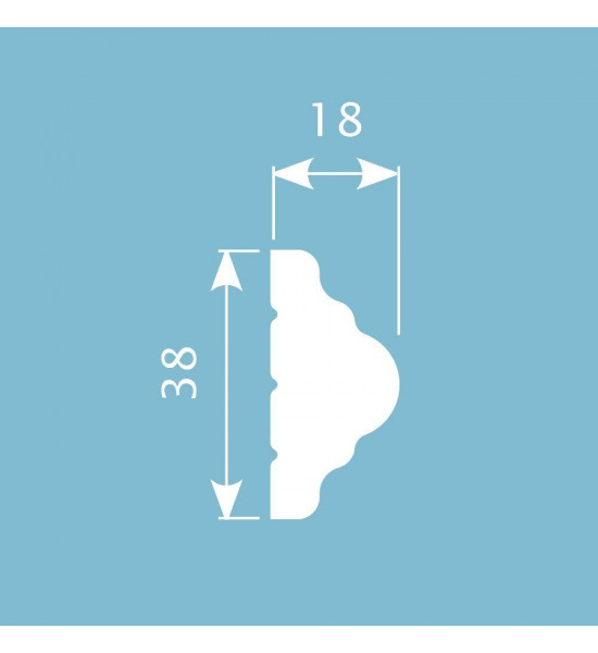 باخميس حزام ديكور 38مم×18مم×2متر روسي M009