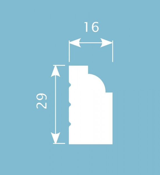 باخميس حزام ديكور 29مم×16مم×2متر روسي M004