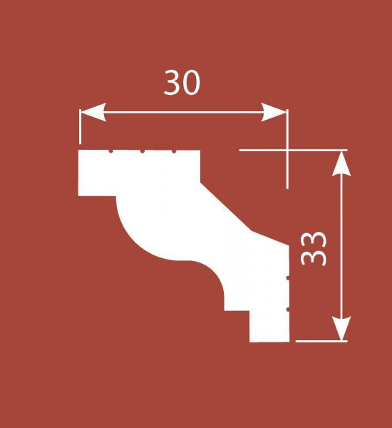 باخميس كورنيش ديكور 33مم×30مم×2متر روسي K047 باخميس كورنيش ديكور 33مم×30مم×2متر روسي K047