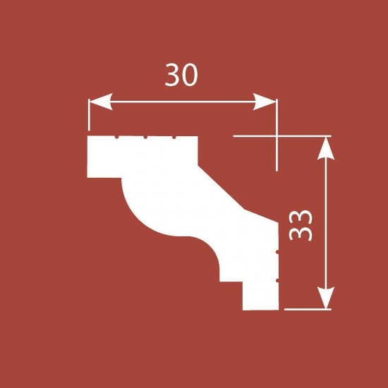 باخميس كورنيش ديكور 80مم×80مم×2متر روسي K027 باخميس كورنيش ديكور 80مم×80مم×2متر روسي K027
