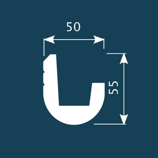 باخميس كورنيش ديكور لد 55مم×50مم×2متر روسي K024 باخميس كورنيش ديكور لد 55مم×50مم×2متر روسي K024