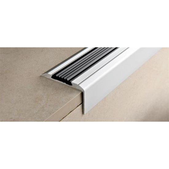 بروقرس زاوية  للدرج 45×28 ×2.7متر مع ربل فضي PEDAA4528F