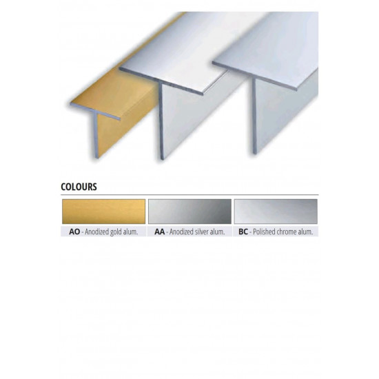 بروقرس زاوية اللمونيوم حرف تي 15ملي ×15مليTAA15151C