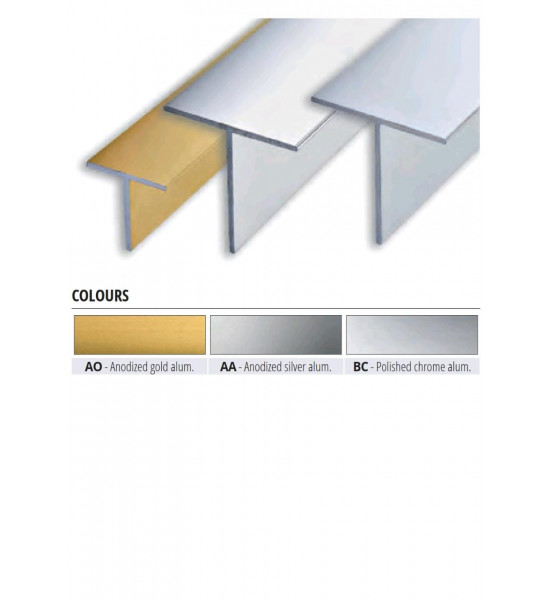بروقرس زاوية اللمونيوم حرف تي 15ملي ×15مليTAA15151C