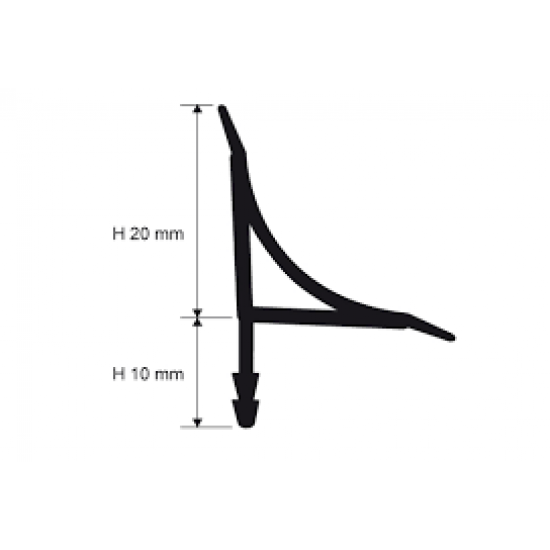 بروقرس زاوية بلاستيك لحافة المغسلة PSBF20