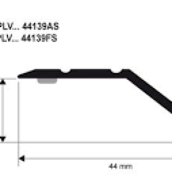 بروقرس زاويةمنفرجة نهايات مع غراء  44ملي سلفرPLVAA4413A 