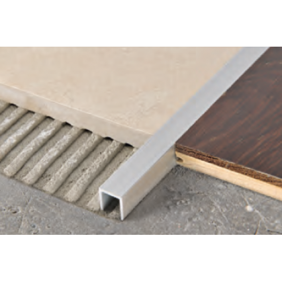 بروقرس زاوية فواصل سراميك 10مم فضي مطفي PCLAA10