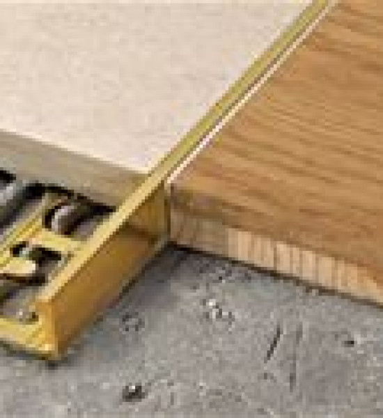 بروقرس زاوية فواصل سراميك المونيوم 12ملي ذهبي PTAO125