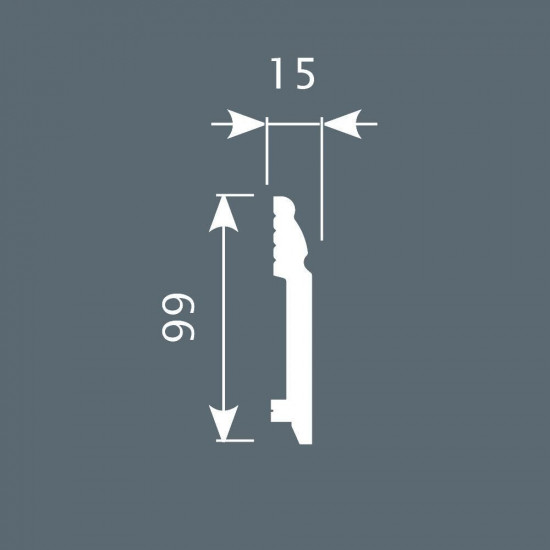 باخميس سكلو ديكور 99مم×15مم×2متر روسي P027 باخميس سكلو ديكور 99مم×15مم×2متر روسي P027