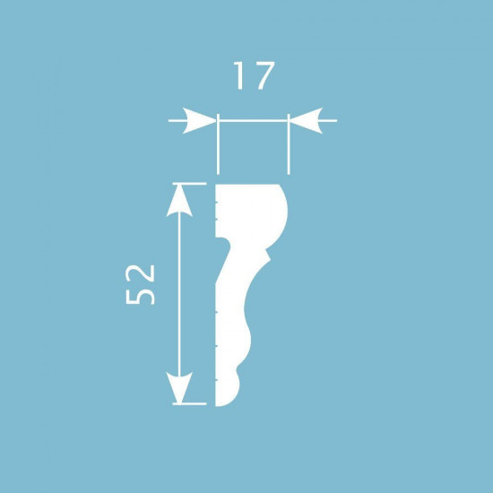 باخميس حزام ديكور 52مم×17مم×2متر روسي M036 باخميس حزام ديكور 52مم×17مم×2متر روسي M036