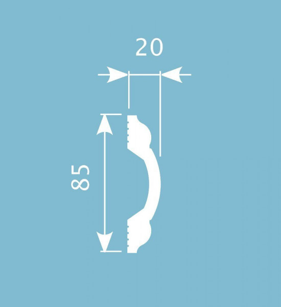 باخميس حزام ديكور 85مم×20مم×2متر روسي M019