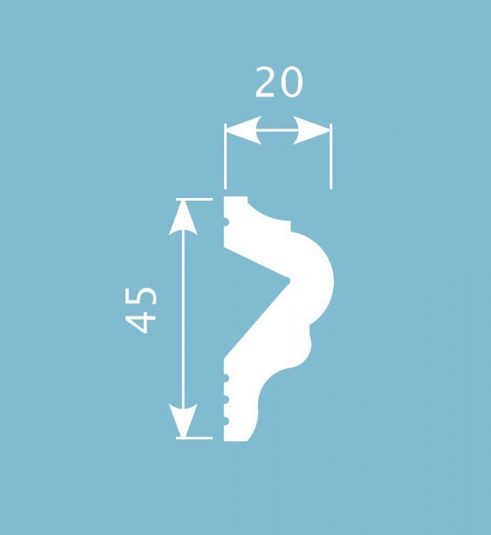 باخميس حزام ديكور 45مم×20مم×2متر روسي M018
