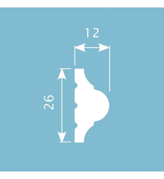 باخميس حزام ديكور 26مم×12مم×2متر روسي M001