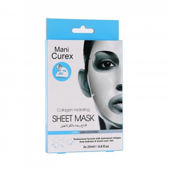 قناع الوجه بالكولاجين من ماني كيوركس X3 قناع الوجه بالكولاجين من ماني كيوركس X3