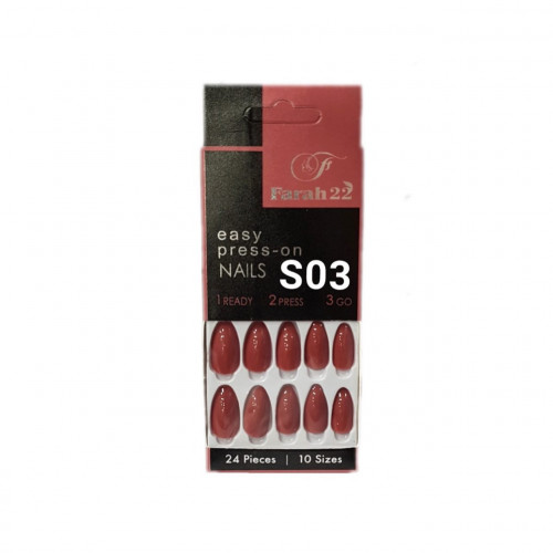 اظافر فرح 24 حبة -S03