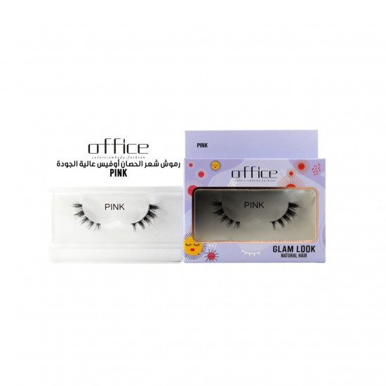 اوفيس-رموش شعر طبيعي-pink
