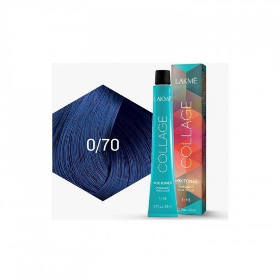 لاكمي صبغة شعر دائمة كولاج بدرجات ممزوجة أزرق 0/70-60مل