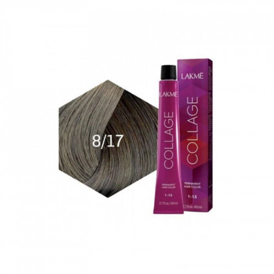 لاكمي كولاج صبغة شعر دائمه  اشقر رمادي فاتح  8/17