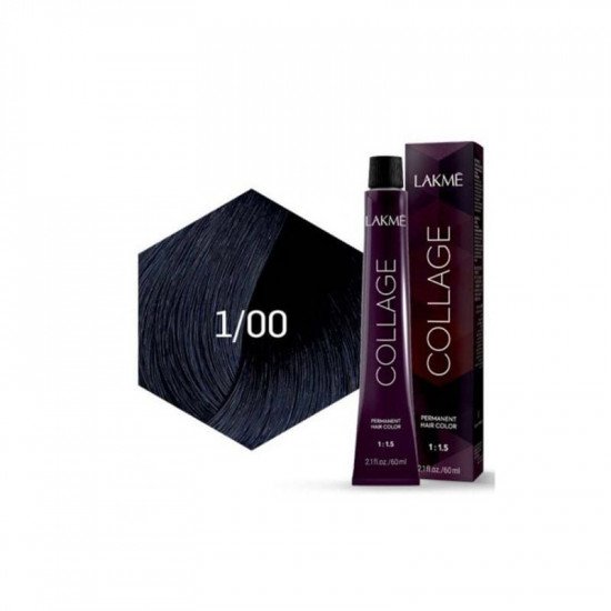 لاكمي كولاج صبغة شعر دائمه اسود 1/00 لاكمي كولاج صبغة شعر دائمه اسود 1/00