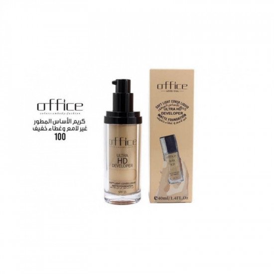 اوفيس كريم اساس مطور غير لامع فل كفر 40مل -100