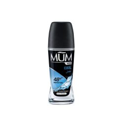 Mum Roll On Deodorant for Men - Black/Blue, Fresh - 75 ml