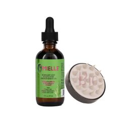 Miele Peppermint and Rosemary Hair Growth Oil 59ml + Scalp Massage Brush