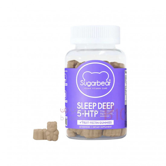 شوقر بير هير – سليب ديب 5-HTP فيتامينات جاميز للنوم 60حبة