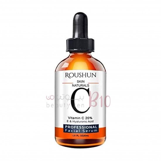 روشن سيروم الوجه سكين ناتشرلز بفيتامين سي بنسبة 20% وفيتامين ه وحمض الهيالورونيك 30مل روشن سيروم الوجه سكين ناتشرلز بفيتامين سي بنسبة 20% وفيتامين ه وحمض الهيالورونيك 30مل