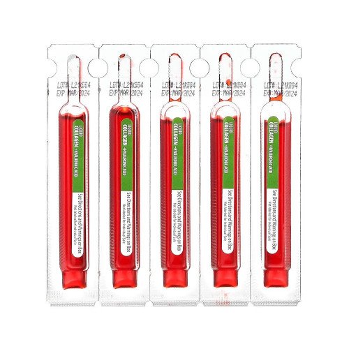 انبولات كولاجين سائل + حمض الهيالورونيك ، 10 أنابيب سائلة 100 مل