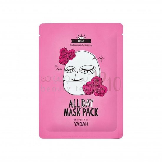 قناع التفتيح والنضاره الورقي بخلاصة ورد السنتيفوليا ALL DAY من ياده