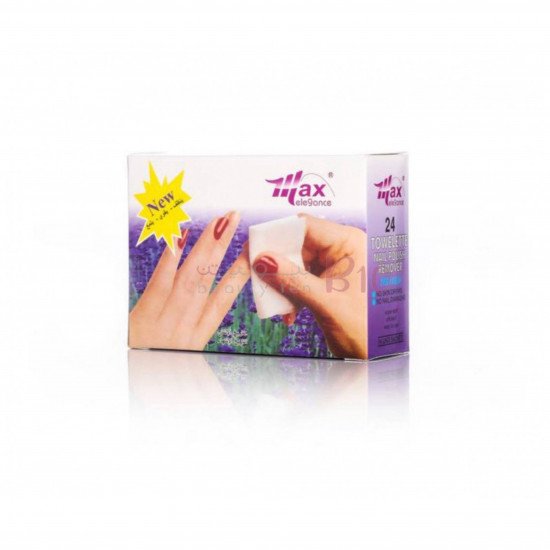 مزيل طلاء الأظافر مكون من 24 قطعة أبيض من ماكس اليجانس مزيل طلاء الأظافر مكون من 24 قطعة أبيض من ماكس اليجانس